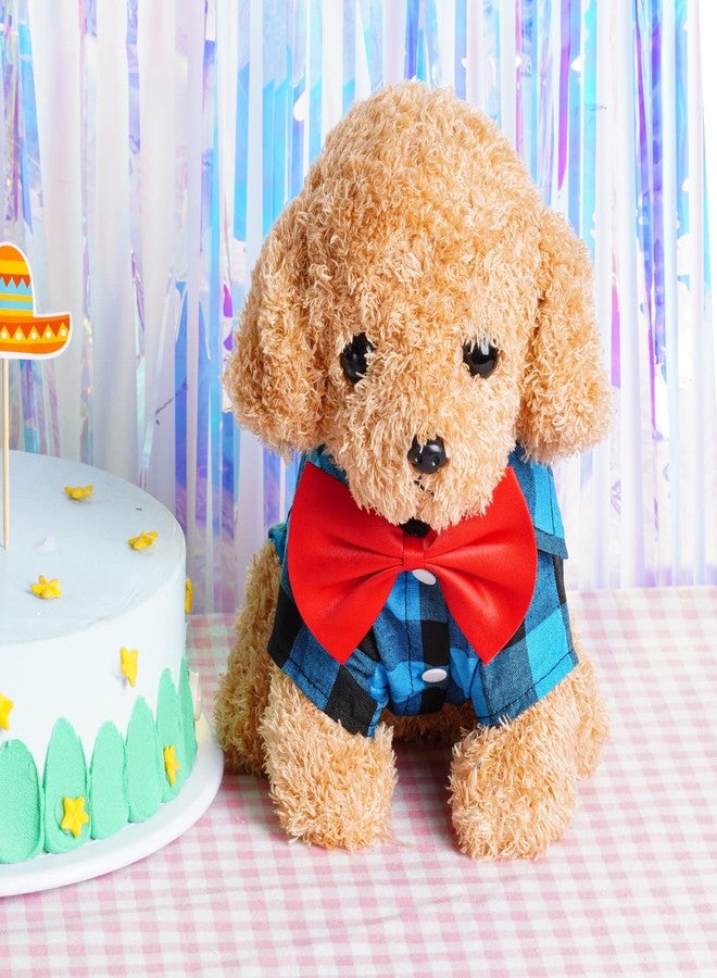 Tongcloud 3 Pack Plaid Puppy Cat Shirt Cute Cat Shirt Dog Shirt for Extra Small Dogs Cats Birthday Party and Holiday Photo - Image 3